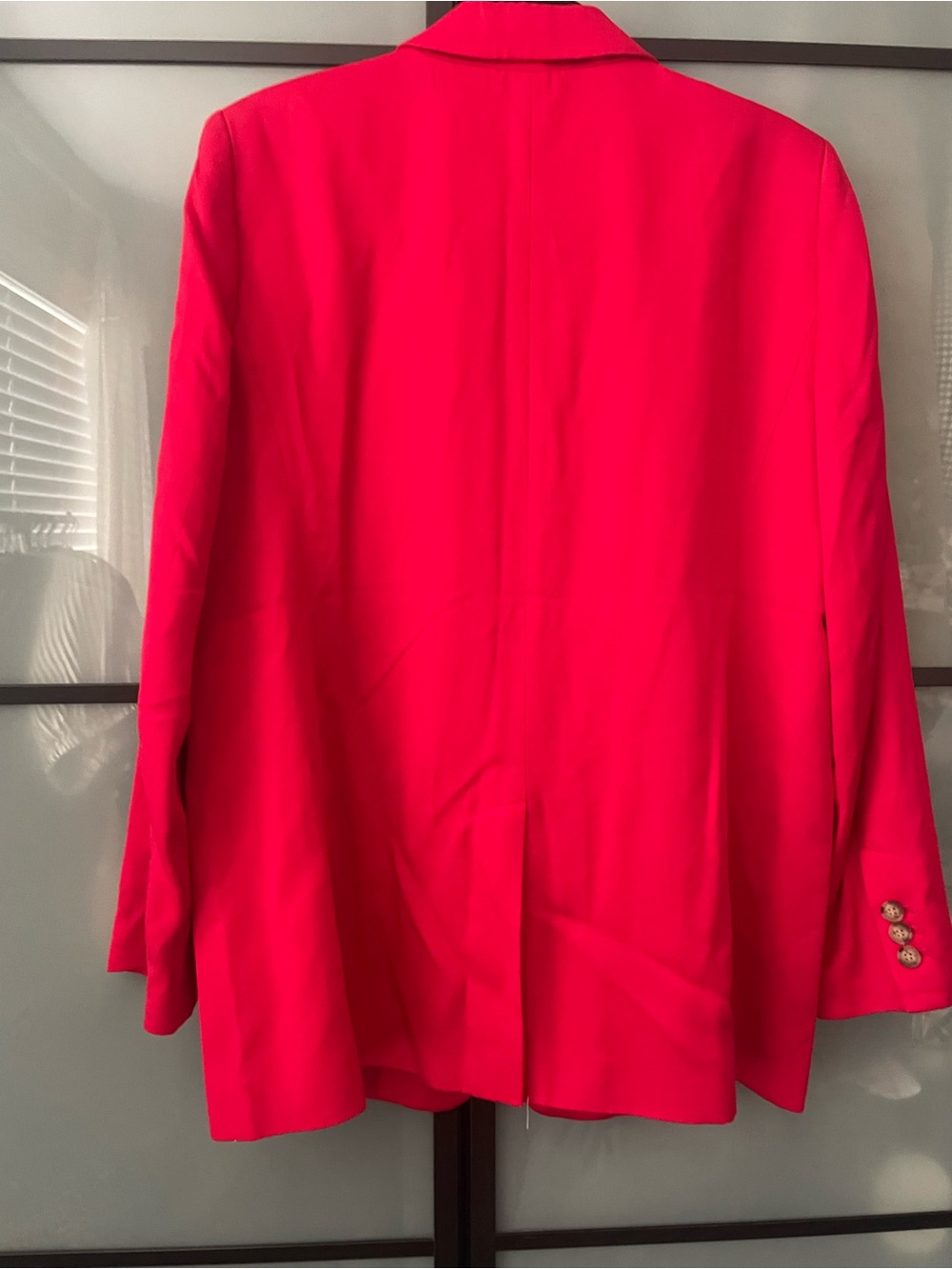 LOFT Red Single-Button Blazer - Picture 3 of 4